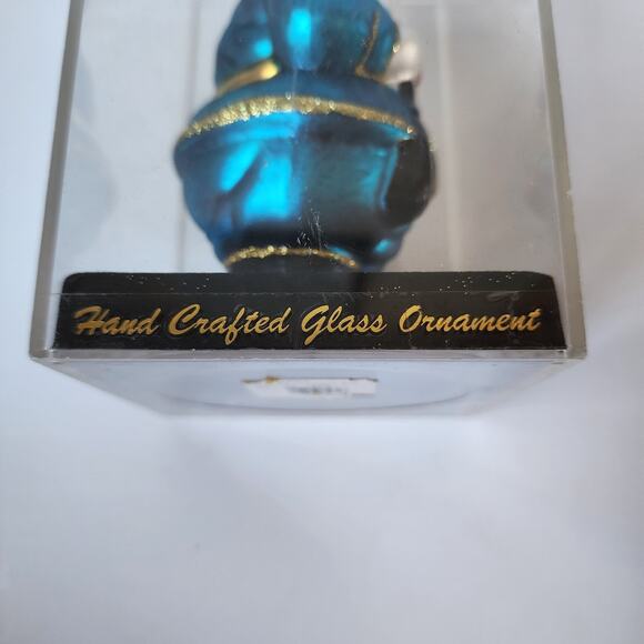 Blown Glass Police Officer Christmas Ornament Law Enforcement Santa Claus 2004 - Picture 8 of 9